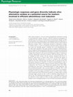 Research paper thumbnail of Physiologic responses and gene diversity indicate olive alternative oxidase as a potential source for markers involved in efficient adventitious root induction