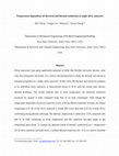 Research paper thumbnail of Temperature dependence of electrical and thermal conduction in single silver nanowire