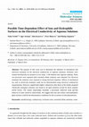 Research paper thumbnail of Possible Time-Dependent Effect of Ions and Hydrophilic Surfaces on the Electrical Conductivity of Aqueous Solutions