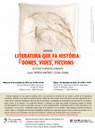 Research paper thumbnail of LITERATURA QUE FA HISTÒRIA: DONES, VIDES, FICCIONS.Programa del Seminari UB