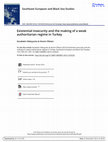 Research paper thumbnail of JOURNAL OF SOUTHEAST EUROPEAN AND BLACK SEA STUDIES: Existential insecurity and the making of a weak authoritarian regime in Turkey