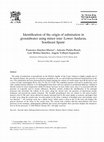 Research paper thumbnail of Identification of the origin of salinization in groundwater using minor ions (Lower Andarax, Southeast Spain)