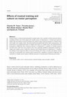 Research paper thumbnail of Effects of musical training and culture on meter perception