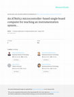Research paper thumbnail of An AT89S52 microcontroller-based single board computer for teaching an instrumentation system course