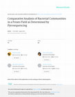 Research paper thumbnail of Comparative Analysis of Bacterial Communities in a Potato Field as Determined by Pyrosequencing