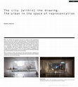 Research paper thumbnail of The City [within] The Drawing: The Urban in the Space of Representation