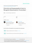 Research paper thumbnail of Diversity and biogeography of ants in Mongolia (Hymenoptera: Formicidae)