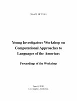 Research paper thumbnail of Computational linguistics in Costa Rica: an overview