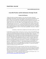 Research paper thumbnail of Guerilla Warfare and the Indonesian Strategic Psyche