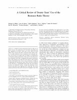 Research paper thumbnail of A critical review of twenty years' use of the resource-ratio theory