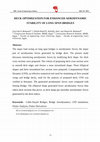 Research paper thumbnail of DECK OPTIMIZATION FOR ENHANCED AERODYNAMIC STABILITY OF LONG SPAN BRIDGES