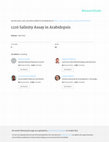 Research paper thumbnail of 1216 Salinity Assay in Arabidopsis
