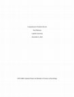 Research paper thumbnail of COMPREHENSIVE PORTFOLIO REVIEW: CAPSTONE PROJECT FOR BACHELOR OF PSYCHOLOGY