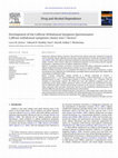 Research paper thumbnail of Development of the Caffeine Withdrawal Symptom Questionnaire: Caffeine withdrawal symptoms cluster into 7 factors