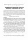 Research paper thumbnail of Assessment of Novelty for Intellectual Property with implications for Design Education: Case Study