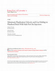 Research paper thumbnail of Minimum fluidization velocity and gas holdup in fluidized beds with side port air injection