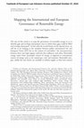 Research paper thumbnail of Mapping the International and European Governance of Renewable Energy