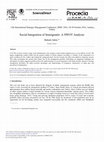 Research paper thumbnail of Social Integration of Immigrants: A SWOT Analysis