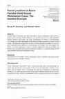 Research paper thumbnail of [SSCI] Event Locations in Extra- Familial Child Sexual Molestation Cases: The Istanbul Example