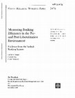 Research paper thumbnail of Measuring Banking Efficiency in the Pre- and Post-Liberalization Environment: Evidence from the Turkish Banking System