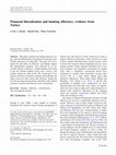 Research paper thumbnail of Financial liberalization and banking efficiency: evidence from Turkey