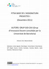 Research paper thumbnail of Fitxa base de l'assignatura de Projectes I