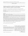 Research paper thumbnail of Applying quantitative methods for detecting new drug safety signals in pharmacovigilance national database