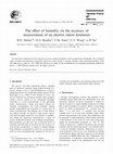 Research paper thumbnail of The effect of humidity on the accuracy of measurement of an electret radon dosimeter