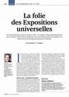 Research paper thumbnail of La folie des Expositions universelles