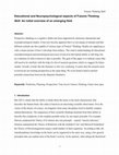 Research paper thumbnail of Educational and Neuropsychological aspects of Futures Thinking Skill: An initial overview of an emerging field