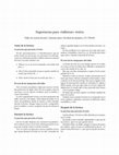 Research paper thumbnail of Sugerencias para «tallerear» textos (handout)