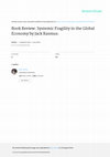 Research paper thumbnail of [Book Review] Systemic Fragility in the Global Economy (Jack Rasmus, 2015)