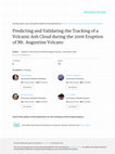 Research paper thumbnail of Predicting and validating the tracking of a Volcanic Ash Cloud during the 2006 Eruption of Mt. Augustine Volcano