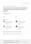 Research paper thumbnail of Development of near-field emission limit from radiated-emission limit based on statistical approach