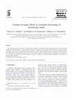 Research paper thumbnail of Country-of-origin effects in consumer processing of advertising claims