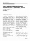 Research paper thumbnail of Sediment phosphorus cycling in a large shallow lake: spatio-temporal variation in phosphorus pools and release