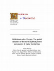 Research paper thumbnail of Reflexiones sobre 'Occupy. The spatial dynamics of discourse in global protest movements' de Luisa Martin Rojo