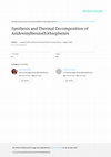 Research paper thumbnail of Synthesis and thermal decomposition of azidovinylbenzo[b]thiophenes