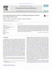 Research paper thumbnail of Assessing perfectionism in Russia: Classifying perfectionists with the Short Almost Perfect Scale