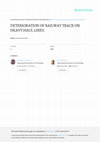 Research paper thumbnail of Deterioration of Railway Track on Heavy Haul Lines