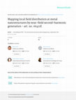 Research paper thumbnail of Mapping local field distribution at metal nanostructures by near-field second-harmonic generation