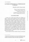 Research paper thumbnail of LAS TEORÍAS MATERIALISTAS Y LA ANTROPOLOGÍA DE LA RELIGIÓN