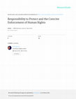 Research paper thumbnail of Responsibility to Protect and the Coercive Enforcement of Human Rights