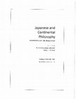 Research paper thumbnail of Japanese and Continental Philosophy: Conversations with the Kyoto School, contents and introduction