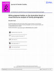 Research paper thumbnail of White pregnant bodies on the Australian beach: A visual discourse analysis of family photographs