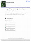 Research paper thumbnail of Conceptualising host learning in community-based ecotourism homestays