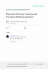 Research paper thumbnail of Dynamic diversity: variety and variation within countries