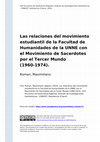 Research paper thumbnail of Las relaciones del movimiento estudiantil de la Facultad de Humanidades de la UNNE con el Movimiento de Sacerdotes por el Tercer Mundo (1960-1974