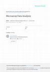 Research paper thumbnail of Microarray Data Analysis.