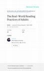 Research paper thumbnail of The Real-World Reading Practices of Adults